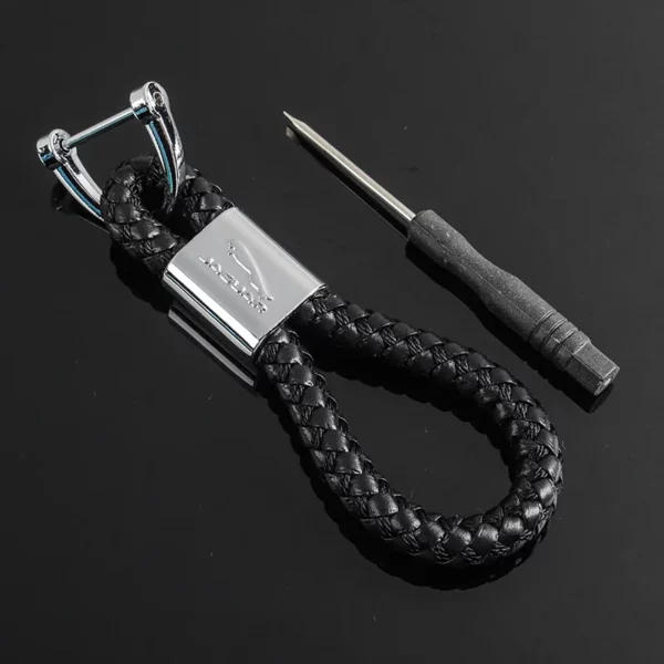 Simple metal keychain with metal logo - Image 7