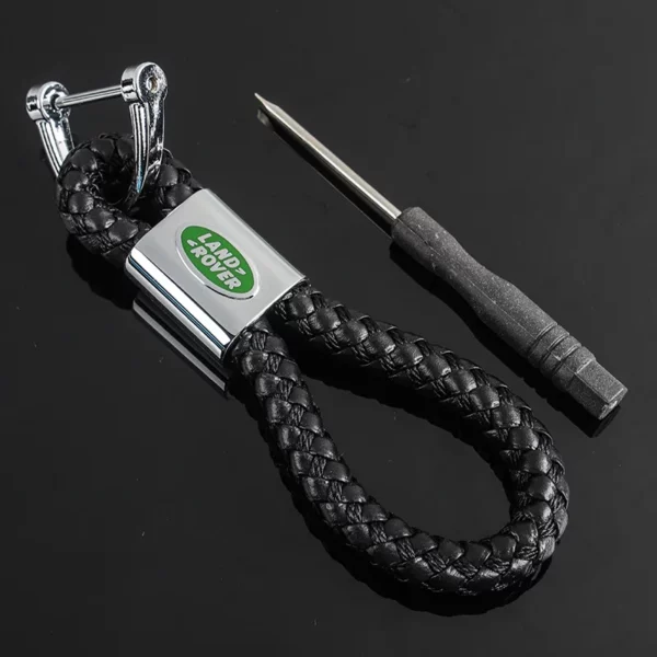 Simple metal keychain with metal logo - Image 8