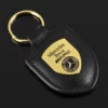 Simple metal keychain with metal logo