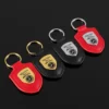 Simple metal keychain with metal logo - Image 3