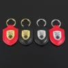 Simple metal keychain with metal logo - Image 4