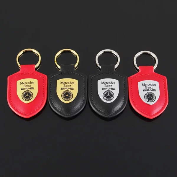 Simple metal keychain with metal logo - Image 4