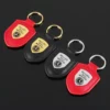 Simple metal keychain with metal logo - Image 5