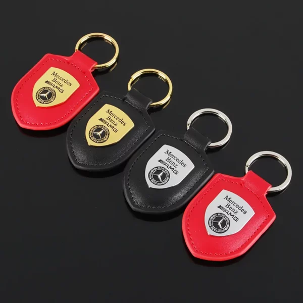 Simple metal keychain with metal logo - Image 5