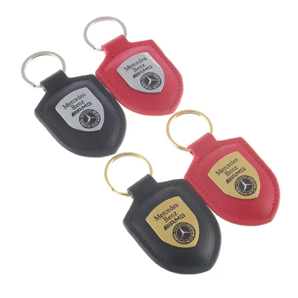 Simple metal keychain with metal logo - Image 7