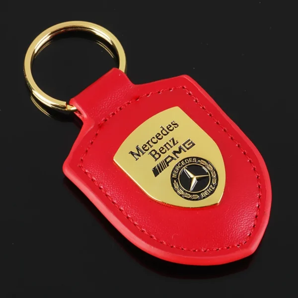 Simple metal keychain with metal logo - Image 9