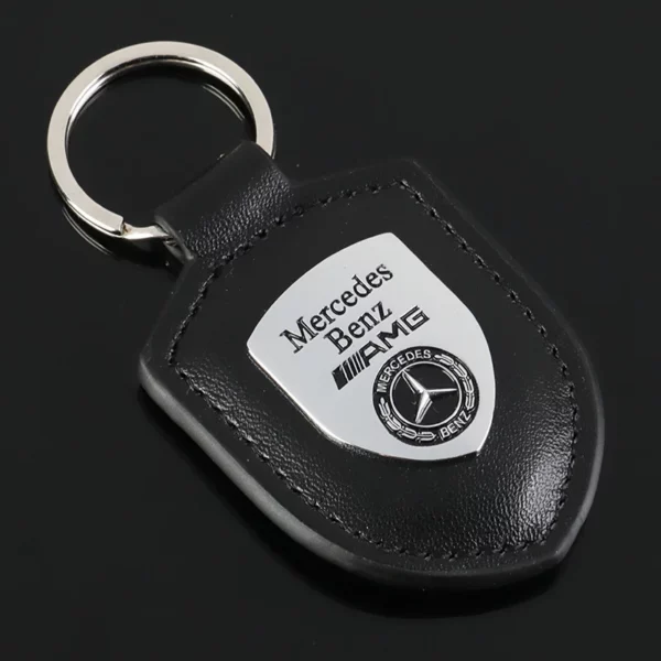 Simple metal keychain with metal logo - Image 10