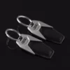Simple metal keychain with metal logo - Image 2