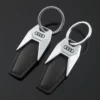 Simple metal keychain with metal logo - Image 3