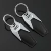 Simple metal keychain with metal logo - Image 5