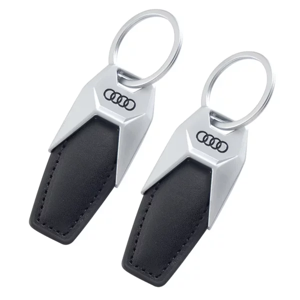Simple metal keychain with metal logo - Image 6