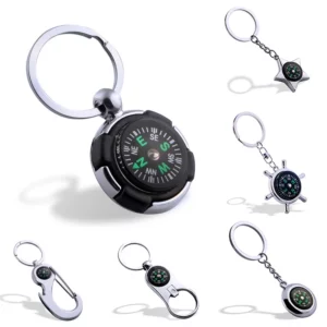 Compass keychain