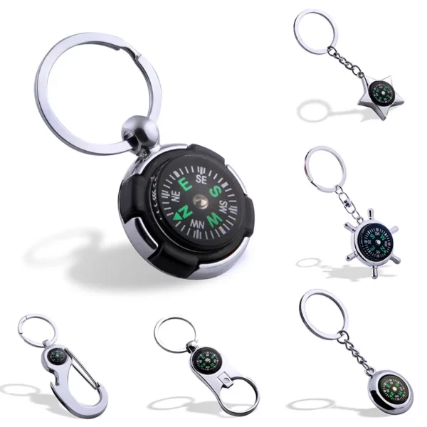 Compass keychain