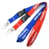 Standard Polyester Lanyard - 100cm x 2.5cm (Black/Blue/Red or Custom Color)