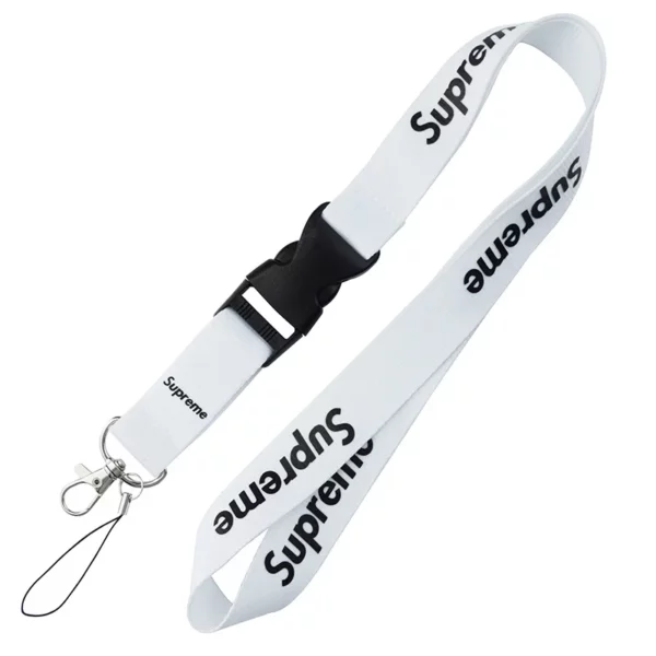 Standard Polyester Lanyard - 100cm x 2.5cm (Black/Blue/Red or Custom Color) - Image 4