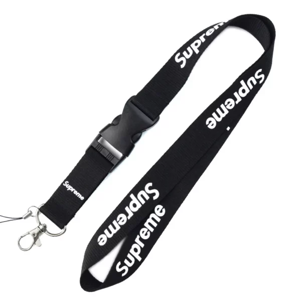 Standard Polyester Lanyard - 100cm x 2.5cm (Black/Blue/Red or Custom Color) - Image 6