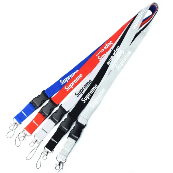 Standard Polyester Lanyard - 100cm x 2.5cm (Black/Blue/Red or Custom Color) - Image 8