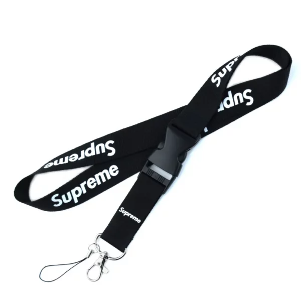 Standard Polyester Lanyard - 100cm x 2.5cm (Black/Blue/Red or Custom Color) - Image 9