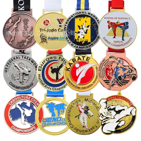 Custom Zinc Alloy Medal - 6.5*6.5cm (OPP Bag Packaging, Personalized Design Available) - Image 5