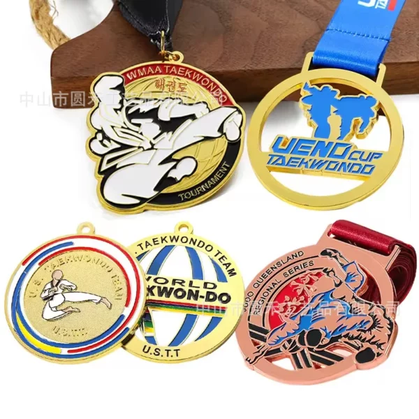 Custom Zinc Alloy Medal - 6.5*6.5cm (OPP Bag Packaging, Personalized Design Available) - Image 6