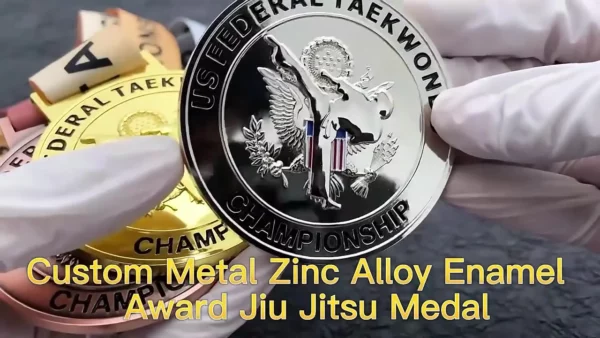 Custom Zinc Alloy Medal - 6.5*6.5cm (OPP Bag Packaging, Personalized Design Available) - Image 8