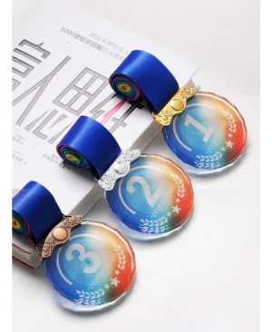 Zinc Alloy Military-Style Medal - 66*4mm (Durable Metal Badge, OPP Packaging)
