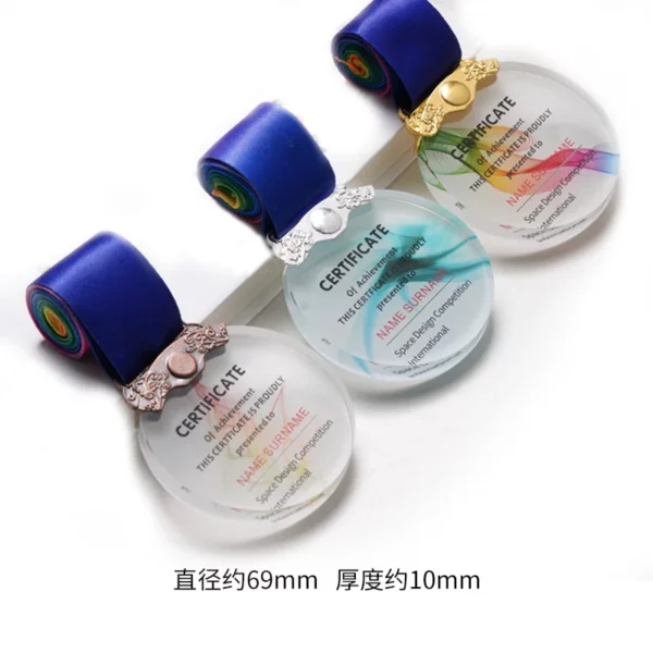 Zinc Alloy Military-Style Medal - 66*4mm (Durable Metal Badge, OPP Packaging) - Image 4