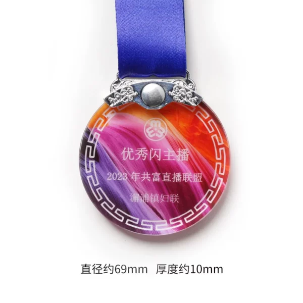 Zinc Alloy Military-Style Medal - 66*4mm (Durable Metal Badge, OPP Packaging) - Image 8