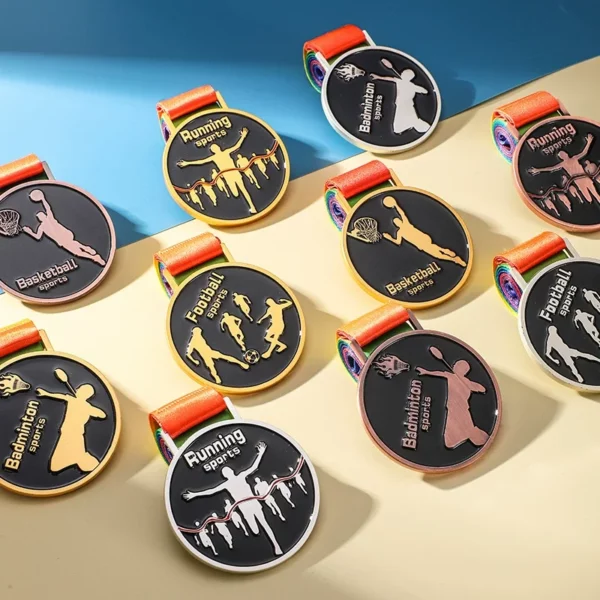 Customizable Achievement Medal - Zinc Alloy Base (Multiple Size Options, OPP Bag) - Image 2