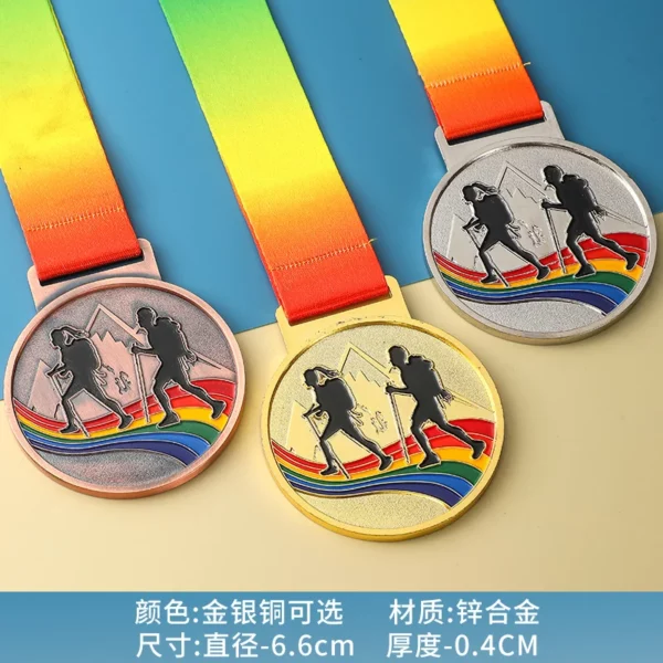 Customizable Achievement Medal - Zinc Alloy Base (Multiple Size Options, OPP Bag) - Image 4
