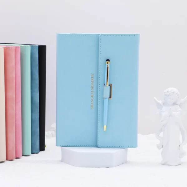 Durable Hardcover Notebook with Custom PU Leather CoverExcellent Corporate Promotion Gift, Useful with Personalized Inner Pages & Logo - Image 5