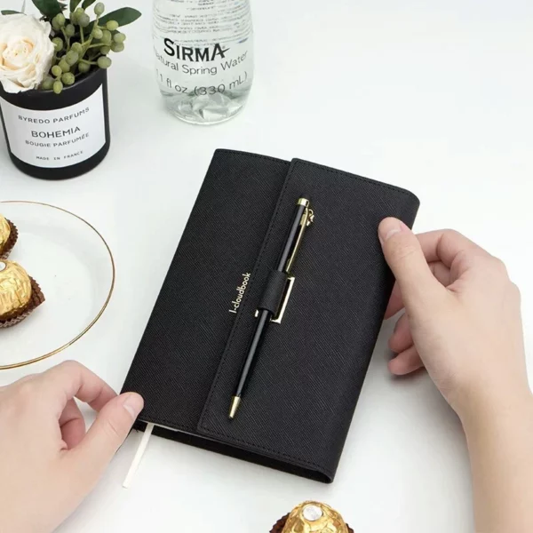 Durable Hardcover Notebook with Custom PU Leather CoverExcellent Corporate Promotion Gift, Useful with Personalized Inner Pages & Logo - Image 6