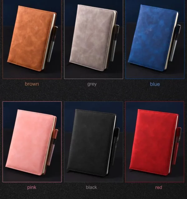 Promotional A5 Notebook with Custom PU Leather CoverA Useful & Budget-Friendly Gift Idea, Featuring Personalized Logo & Inner Page Options - Image 4