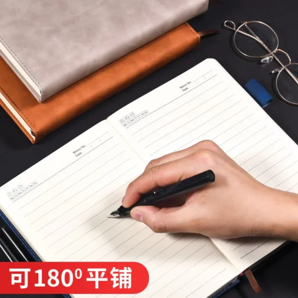 Promotional A5 Notebook with Custom PU Leather CoverA Useful & Budget-Friendly Gift Idea, Featuring Personalized Logo & Inner Page Options - Image 9