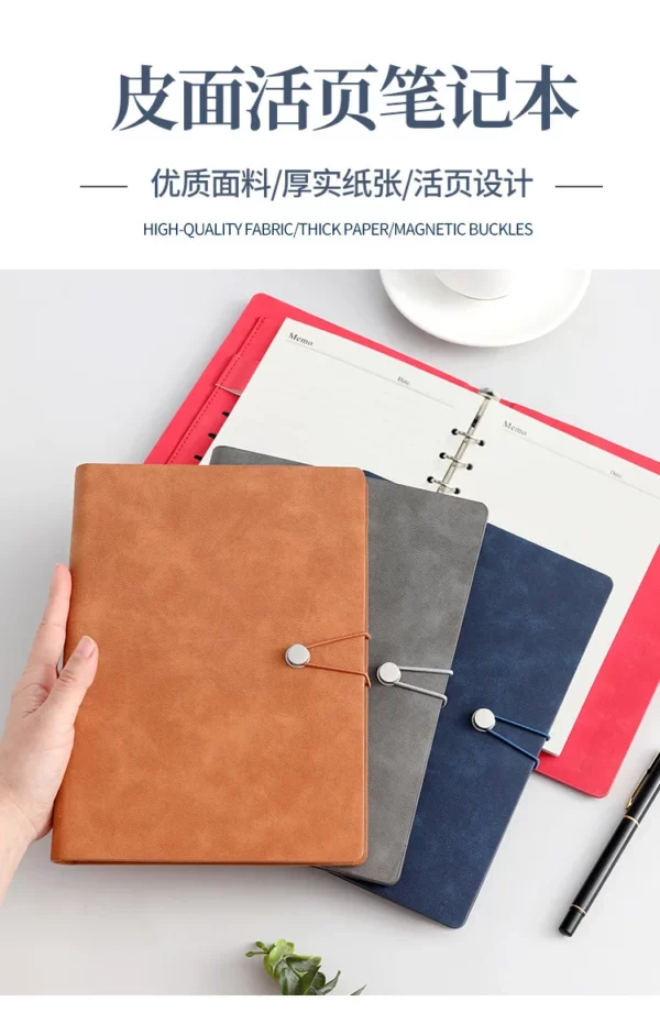 Personalized Hardcover Journal Notebook for Promotion GiftsCustom PU Leather Cover, Useful for Extensive Notetaking, Budget Option - Image 3