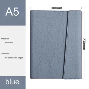 PU Leather Cover Notebook with Debossed Custom LogoA Premium Promotion Gift, Useful for Business Professionals, Customizable Inner Pages