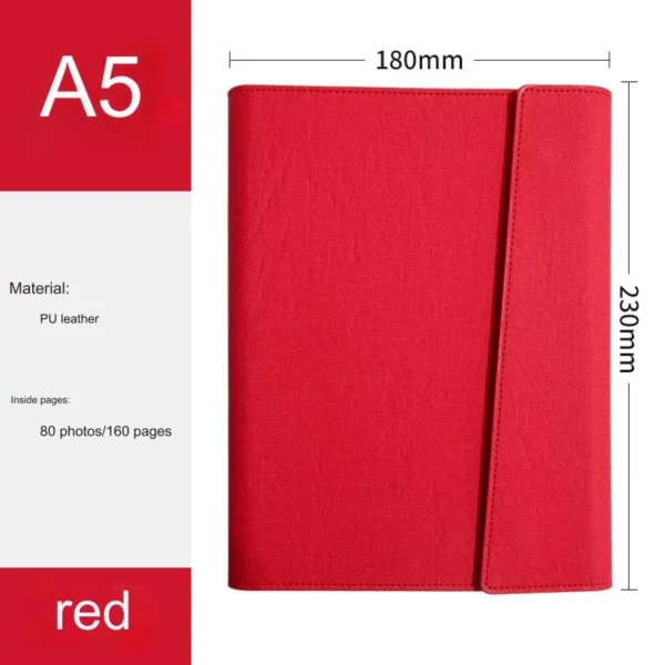 PU Leather Cover Notebook with Debossed Custom LogoA Premium Promotion Gift, Useful for Business Professionals, Customizable Inner Pages - Image 5
