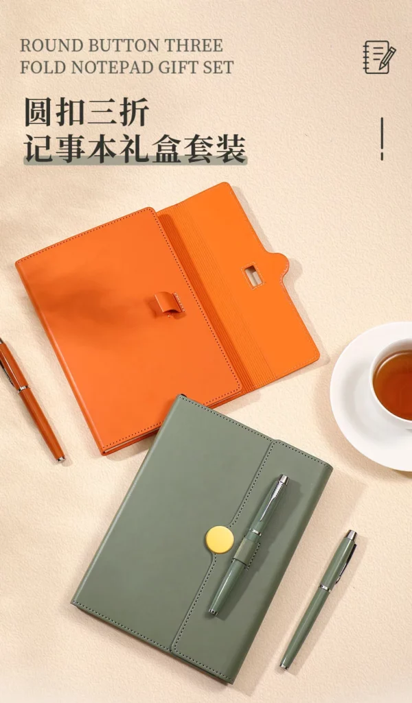 Personalized Blank Page Notebook for Artistic PromotionCustom PU Leather Cover, Useful for Sketching & Ideas, Affordable Gift - Image 3
