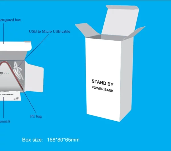 Metal Mini Power Bank - 10000mAh Portable with Color Box - Image 7
