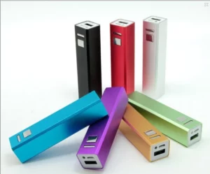 Sleek Metal Mini Power Bank - 2200mAh Compact Gift