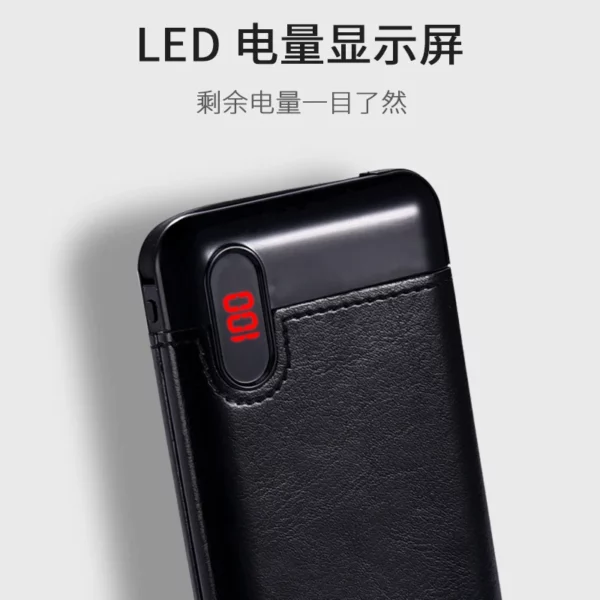 Custom PU Leather Power Bank - 10000mAh Business Gift - Image 7