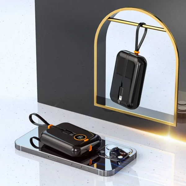 Desktop Wireless Charging Power Bank - 10000mAh 22.5W+15W Output