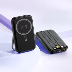 Mini Built-in Cable Power Bank - 10000mAh 22.5W Type-C & Apple
