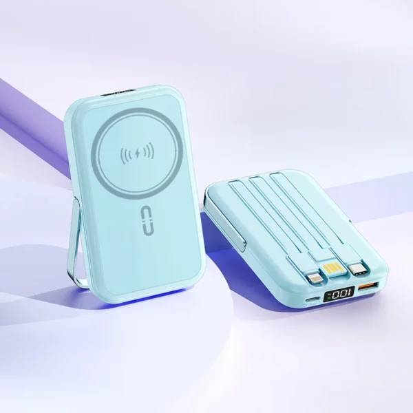 Mini Built-in Cable Power Bank - 10000mAh 22.5W Type-C & Apple - Image 3
