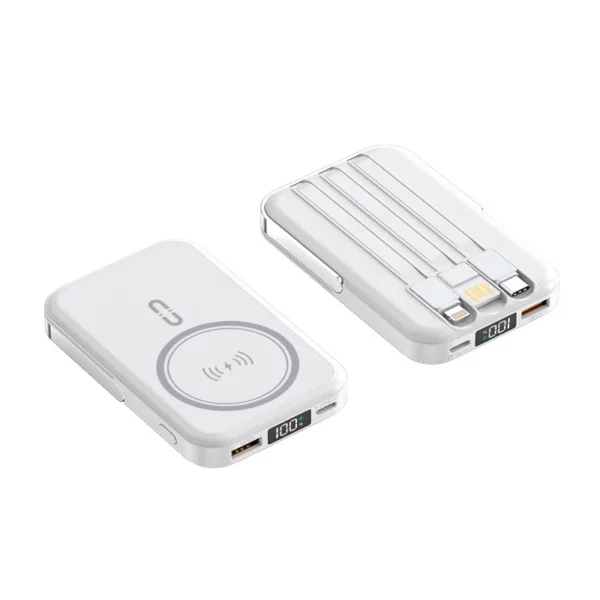 Mini Built-in Cable Power Bank - 10000mAh 22.5W Type-C & Apple - Image 9
