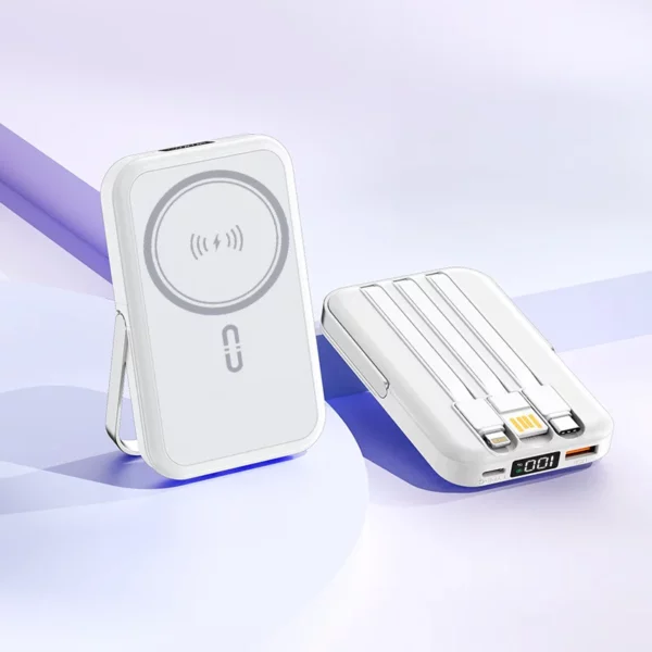 Mini Built-in Cable Power Bank - 10000mAh 22.5W Type-C & Apple - Image 10