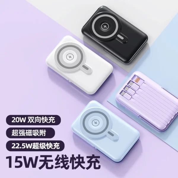 22.5W+15W Wireless Power Bank - 10000mAh Portable Fast Charge - Image 7