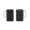 Compact Built-in Cable Power Bank - 10000mAh Business Travel Essential