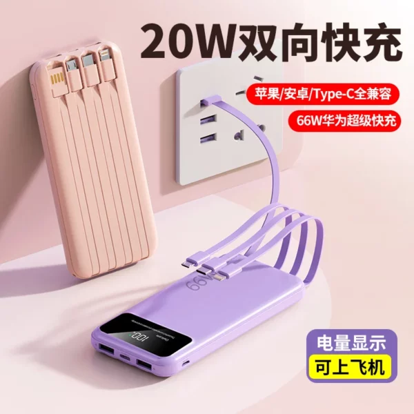 Compact Mini Power Bank - 10000mAh Multi-Color Fast Charge - Image 4