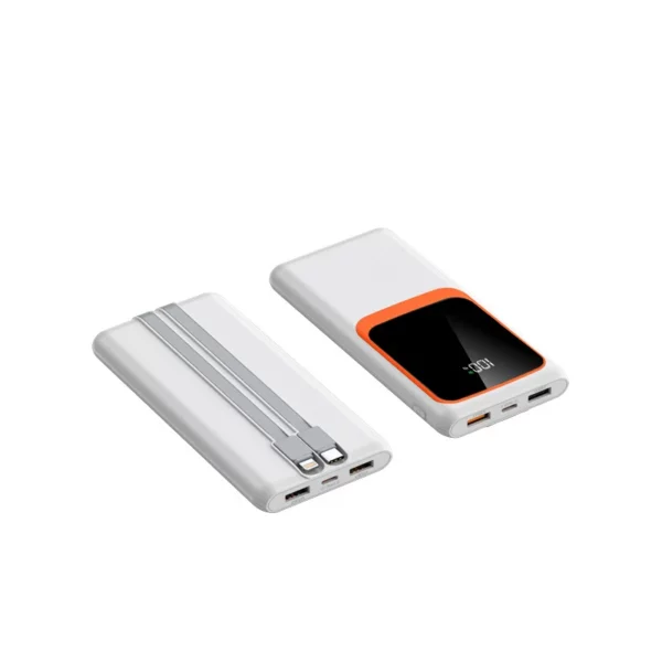 Integrated Multi-Cable Power Bank - 10000mAh 22.5W Dual Output - Image 7